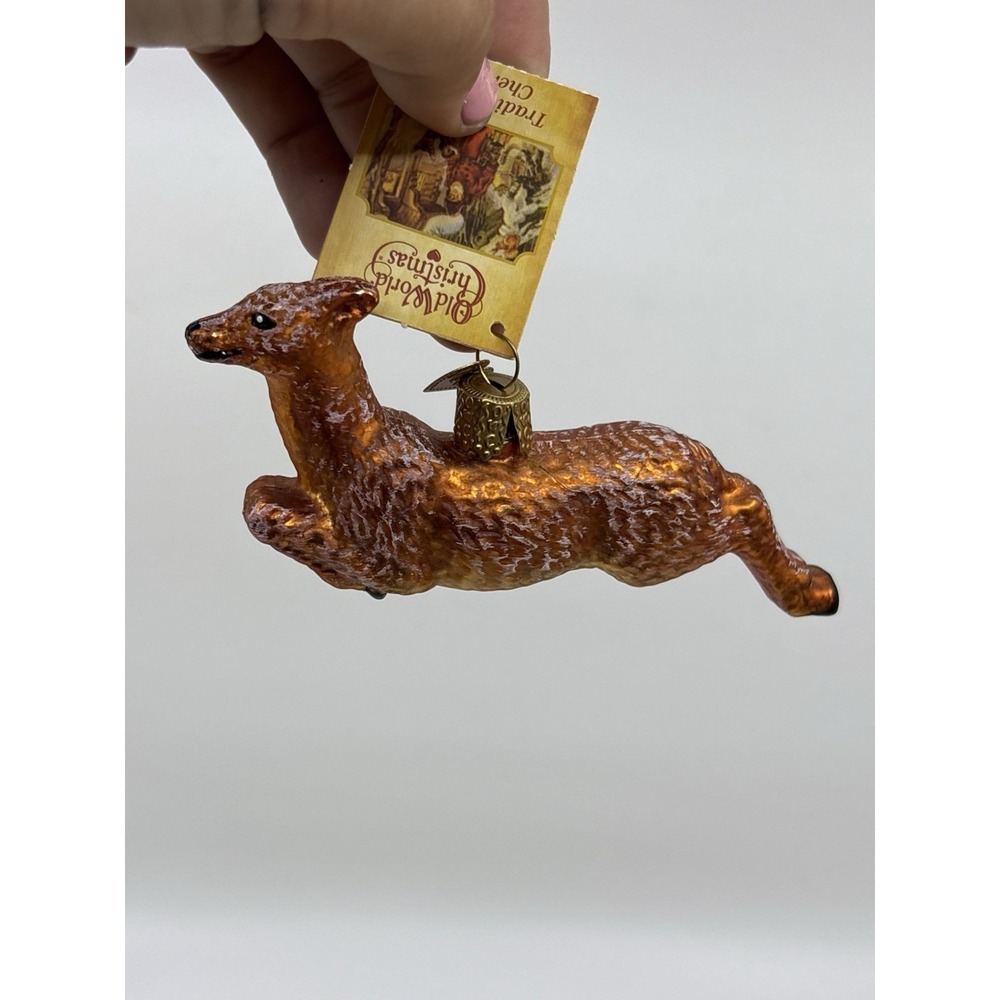 Old World Christmas Blown Glass Ornament for Christmas Tree, Vintage Deer New
